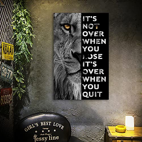 AMART SUN Basketball Player Sports Home Decor • Basketball Superstar No. 24 Quote Poster Inspirational Canvas Wall Art • Motivational Artwork For Home,Office,Gym Wall Decor Framed Ready to Hang