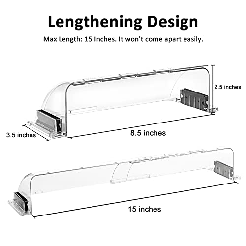2 Pack Air & Heat Deflector for Vents, Sidewalls and Ceiling Registers, Adjustable from 8.5