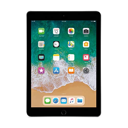Apple iPad 9.7inch with WiFi 32GB- Space Gray (2017 Model) (Renewed)