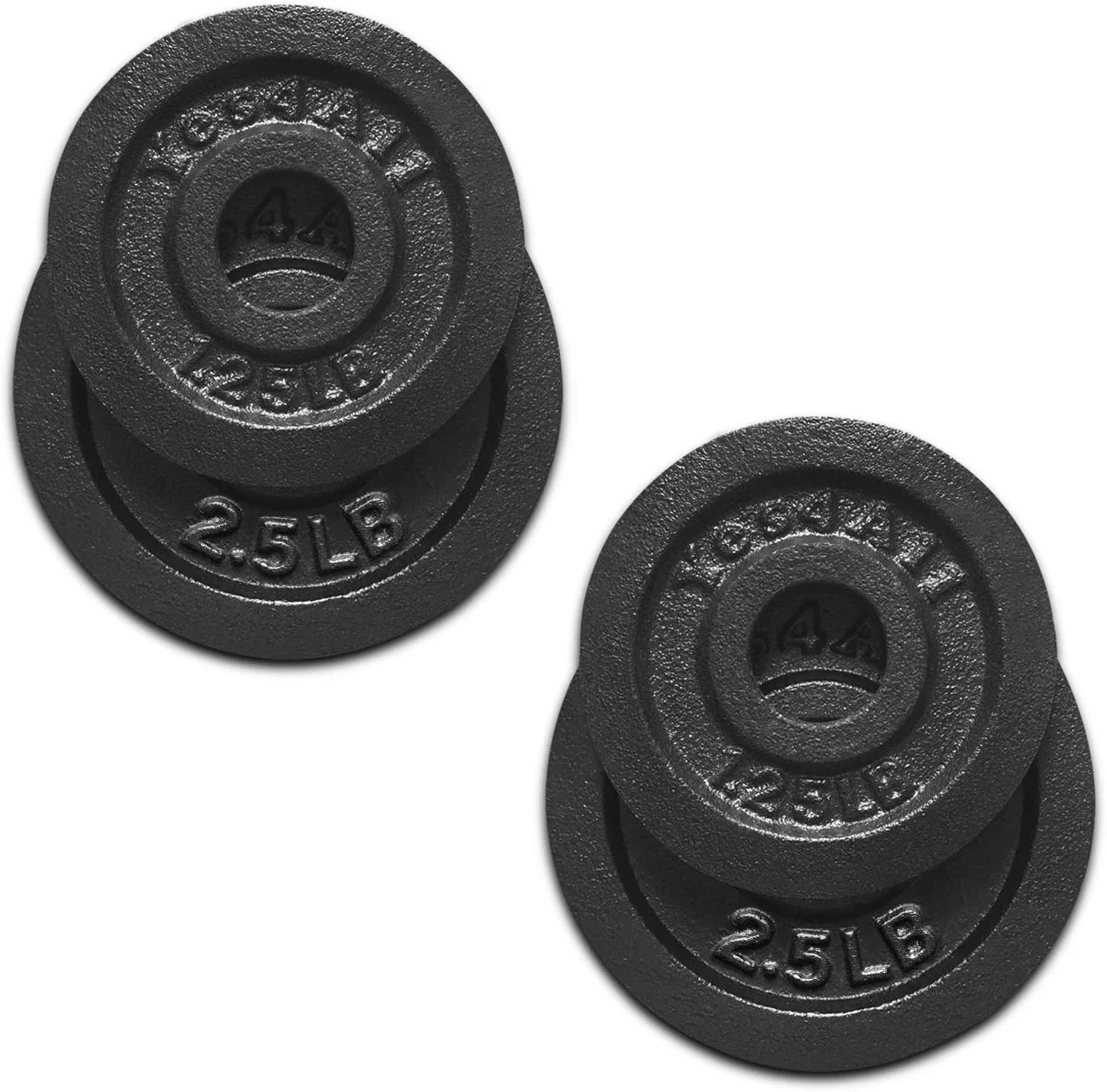 Yes4All 1.15 inch Cast Iron Weight Plates Set for Dumbbells, Standard Dumbbell Plates Set (1.25 + 2.5) lbs - Pair