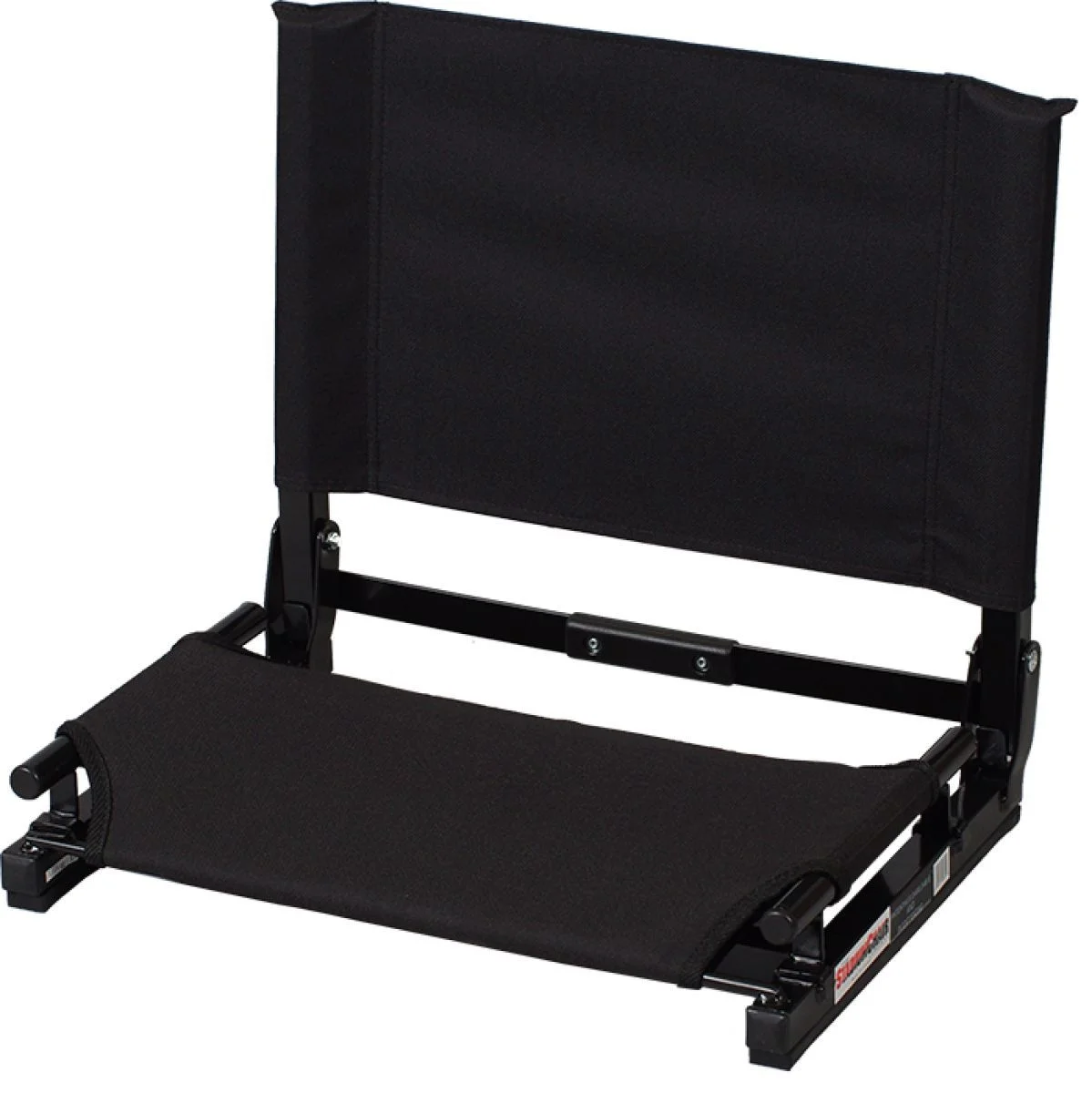 Stadium Chair WSC2 Deluxe Game Changer Portable Folding Bleacher Seat, Black