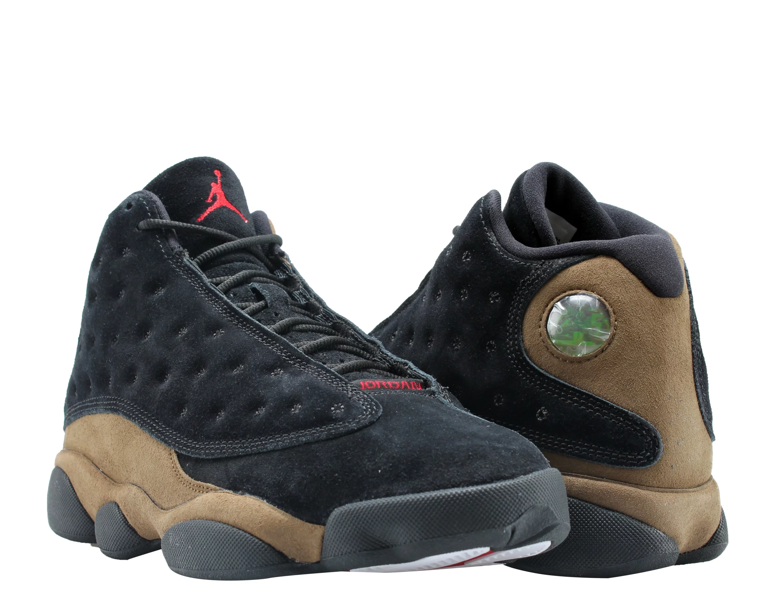 NIKE AIR JORDAN 13 RETRO XIII SZ 10 LIGHT OLIVE BLACK TRUE RED 414571 006