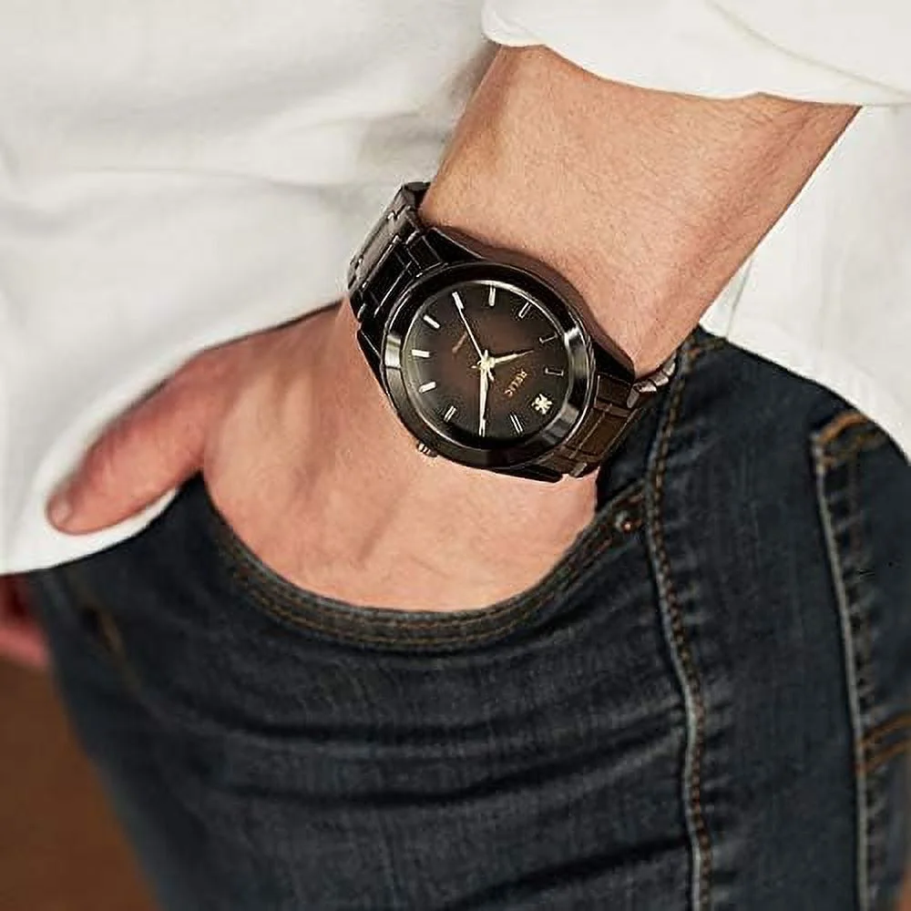 Relic By Fossil Men's Rylan Stainless Steel Watch with Matching Band