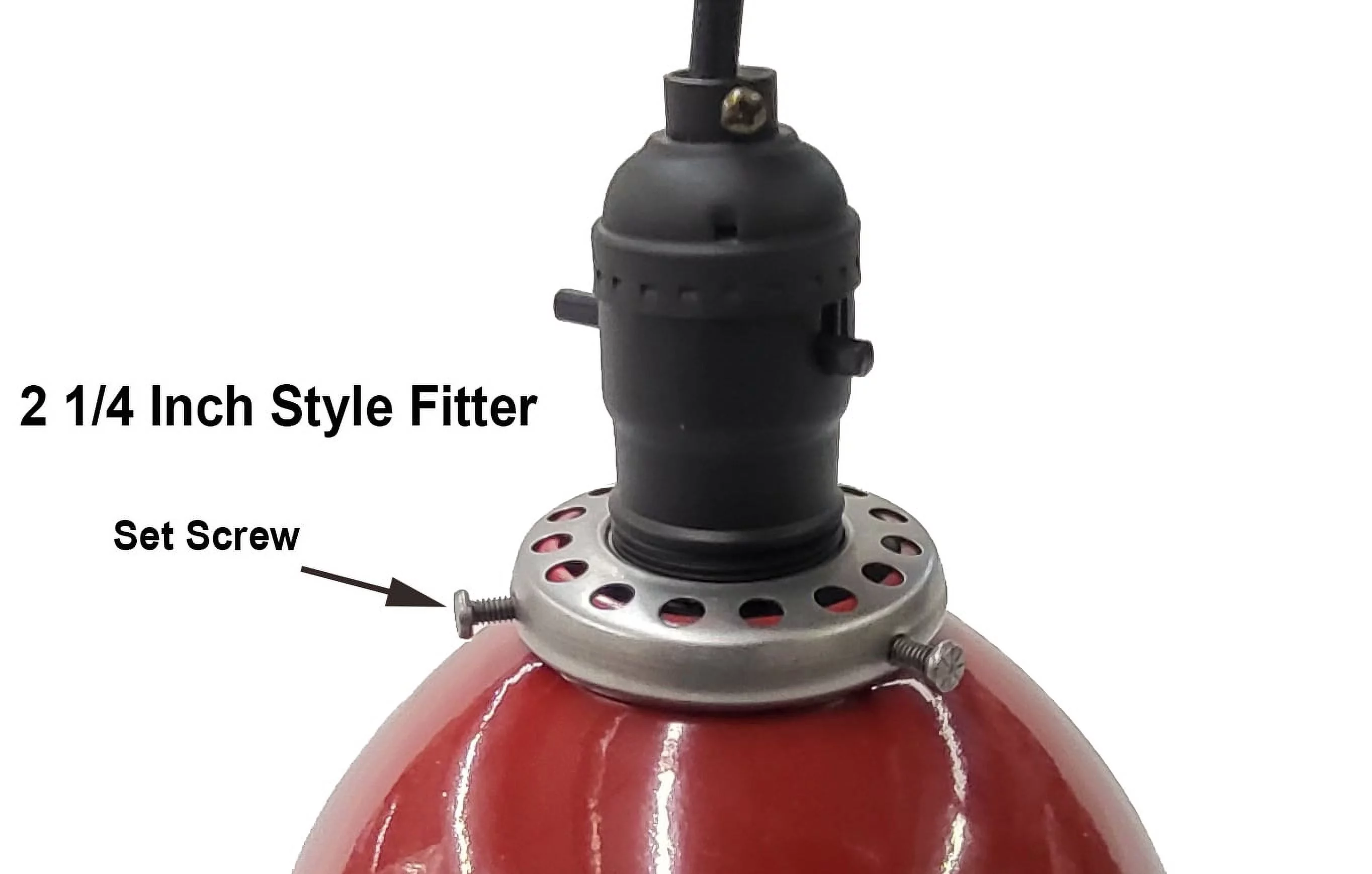 B&P Lamp® White Industrial Cone Metal Shade