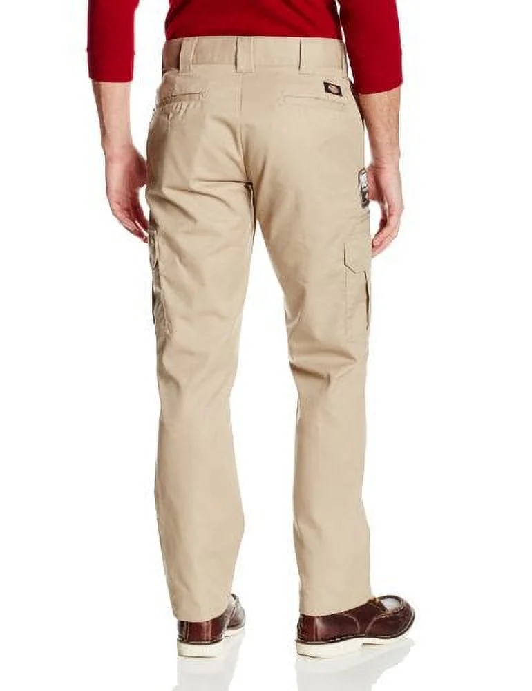 Dickies Men's Slim Straight Stretch Twill Cargo, Desert Sand, Size 34W x 30L