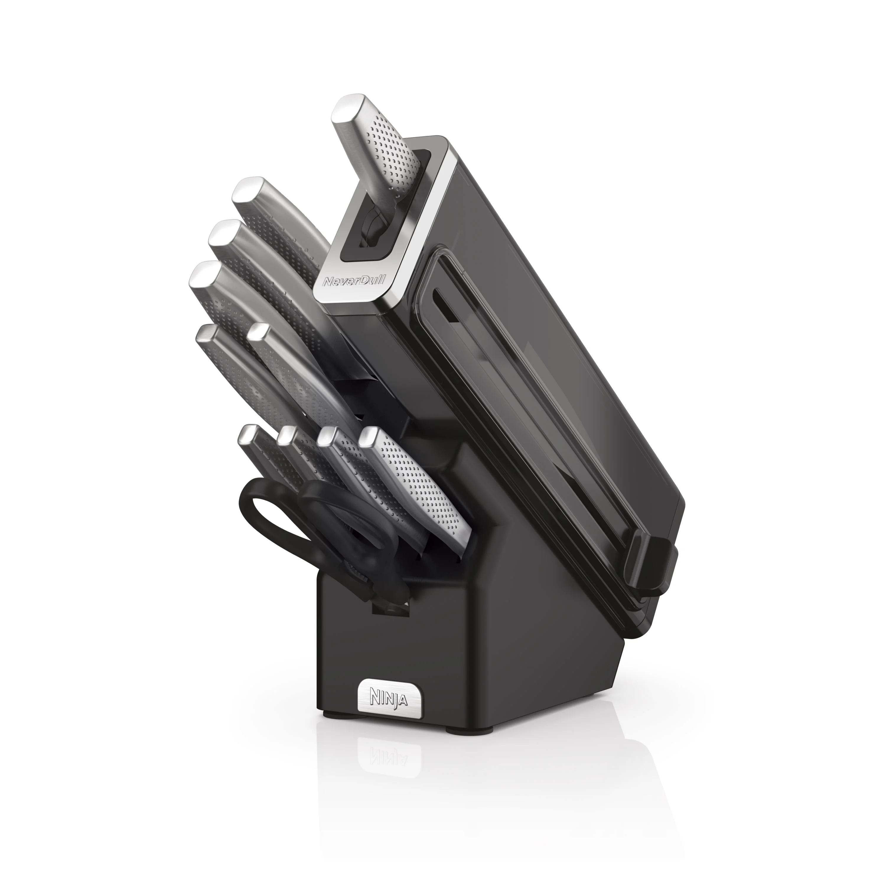 Ninja NeverDull Essential 12-Piece Stainless Steel Knife System with Built-in Sharpener, K22012