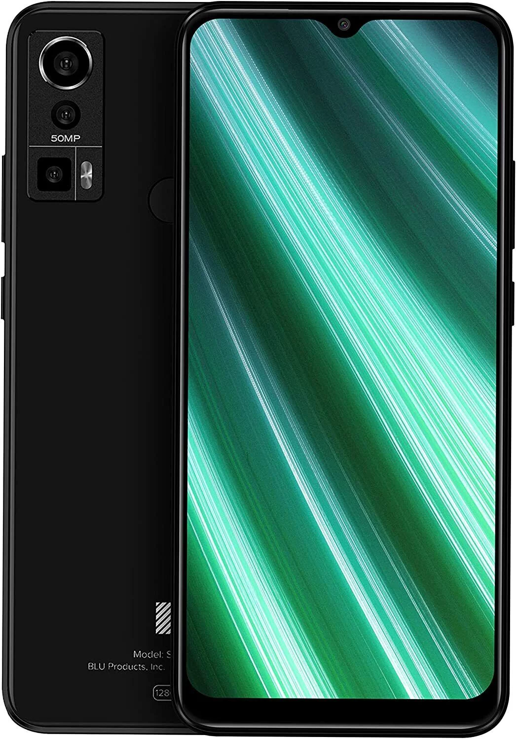 BLU S91 Pro | 2022 | 3-Day Battery | Unlocked | 6.5” Full HD+ Display | 128/4GB | Triple 50MP Camera | US Version | US Warranty | (Black)