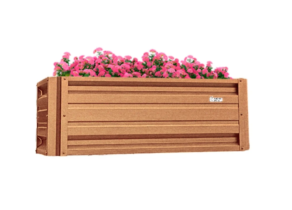 2 x 4 Rectangular Metal Planter Box Durable Raised Garden Bed in Galvalume Steel 24 x 48