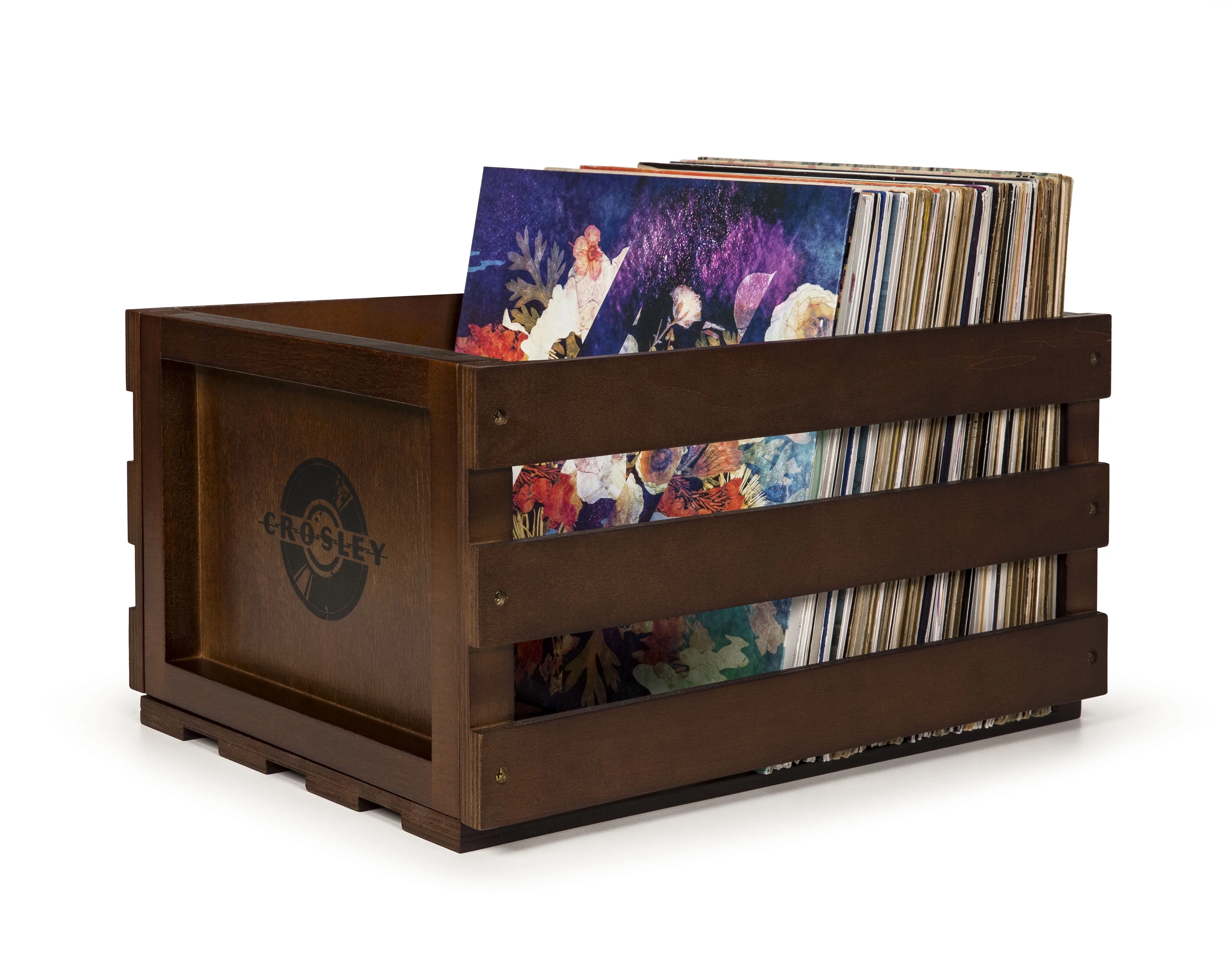 Crosley Vinyl Record Storage Crate - Turntable Accessory