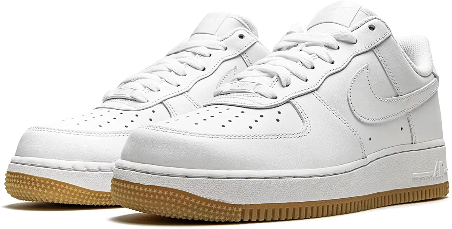 Nike Mens Air Force 1 07 An20 Basketball Shoe 11 White/White-gum Light Brown
