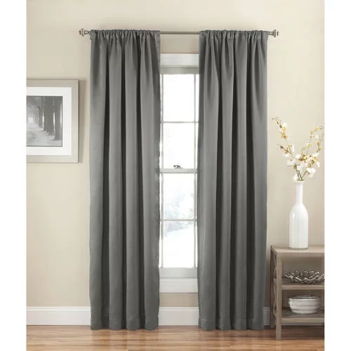 Eclipse Traditional Rod Pocket Room Darkening Curtain Panel, 54