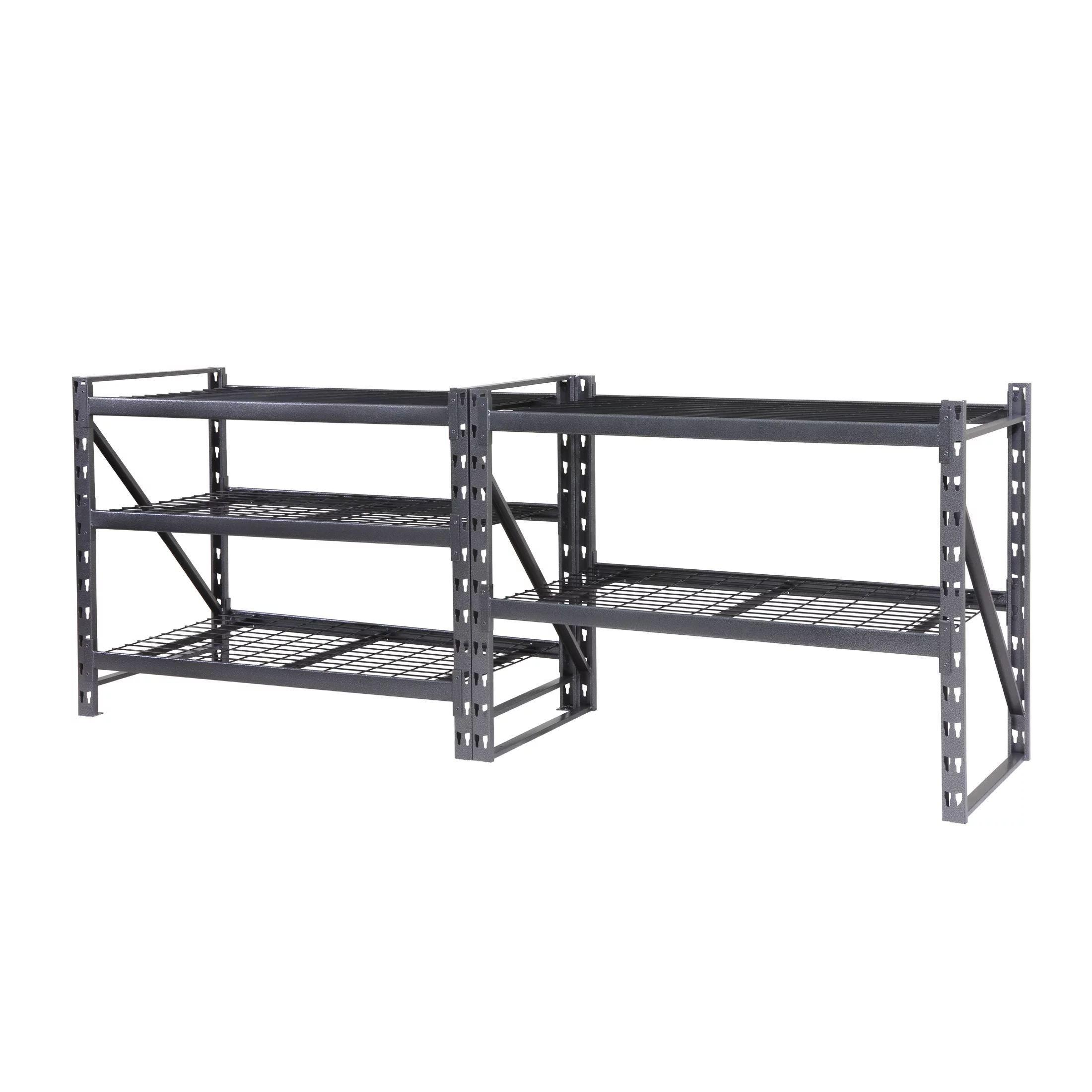Stronghold Garage Gear Heavy Duty 5-Shelf Metal Rack Wire Decking in Textured Gray, 1000lb per Shelf