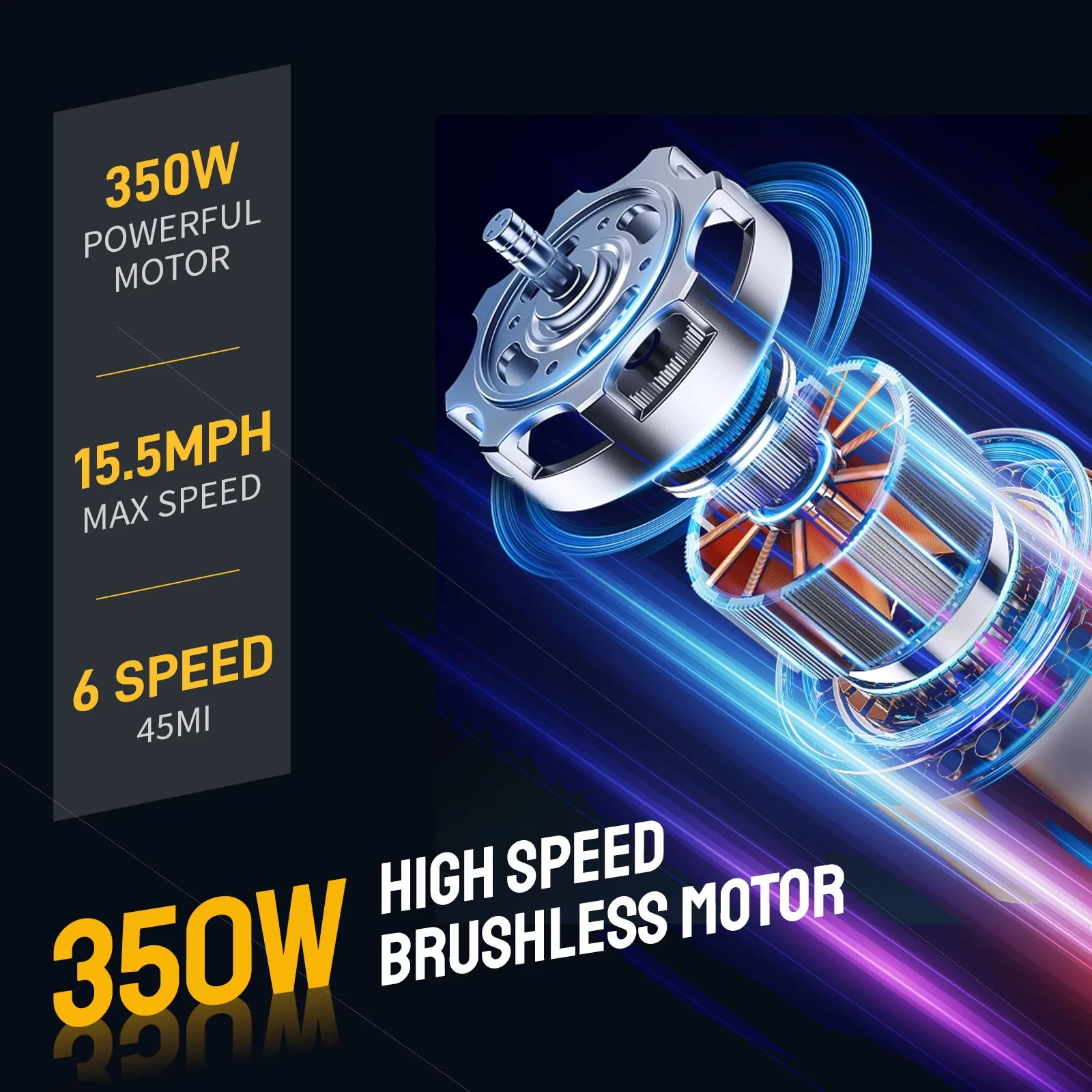 PEXMOR Electric Bike for Adults, 350W Electric City Cruiser Bike  Ebike 36V 12.5AH Removable Battery, 26