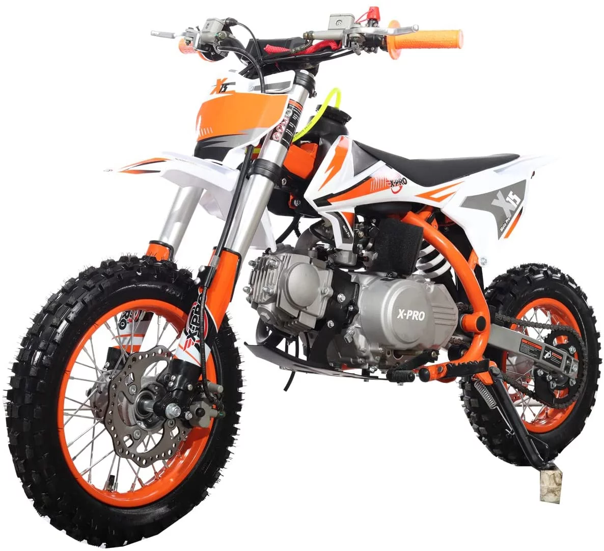 X-Pro Brand New 110cc Dirt Bike, Semi-Automatic Transmission Kick Start Chain Drive 12