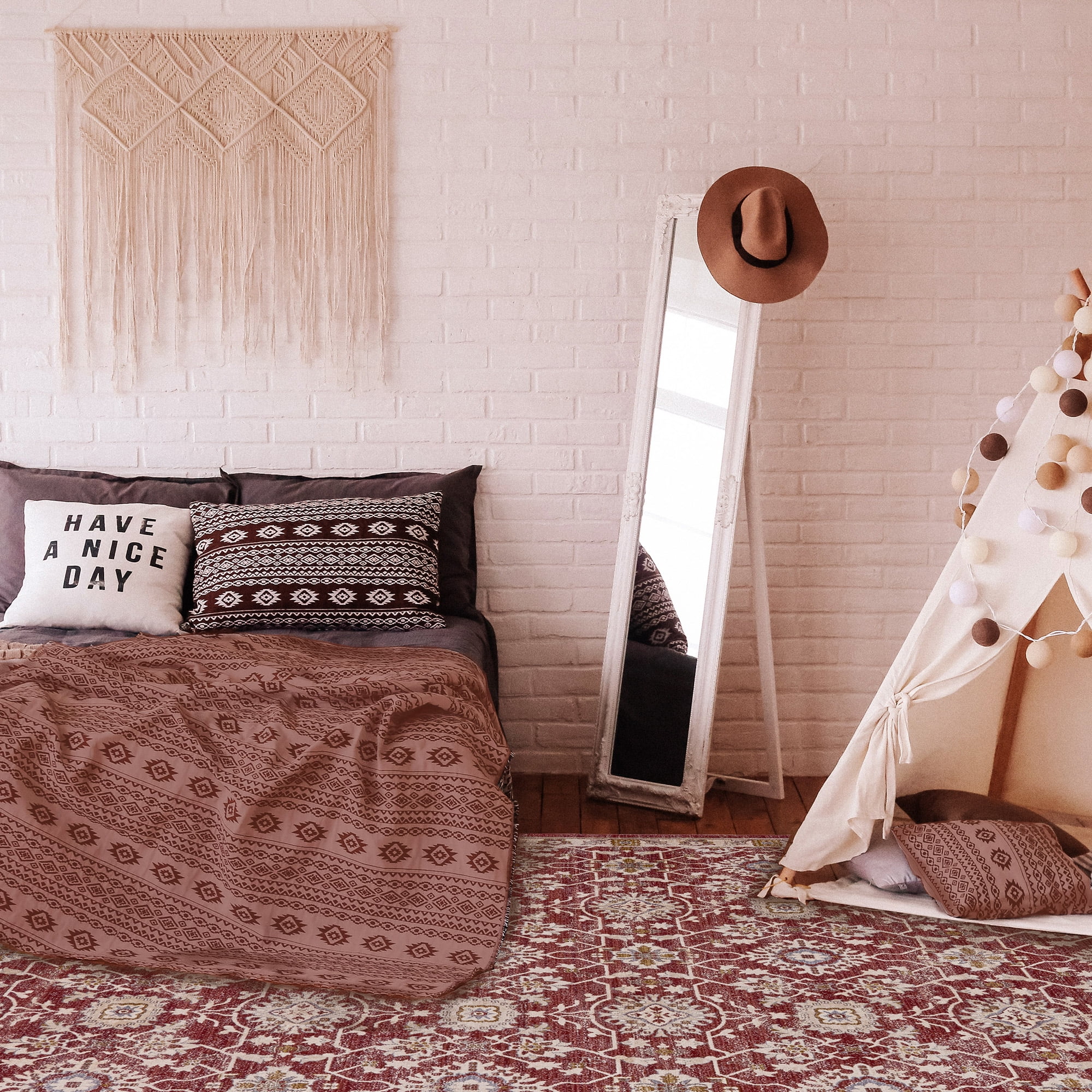 Gertmenian Hurston Southampton Terra Cotta Traditional Area Rug, 9x12