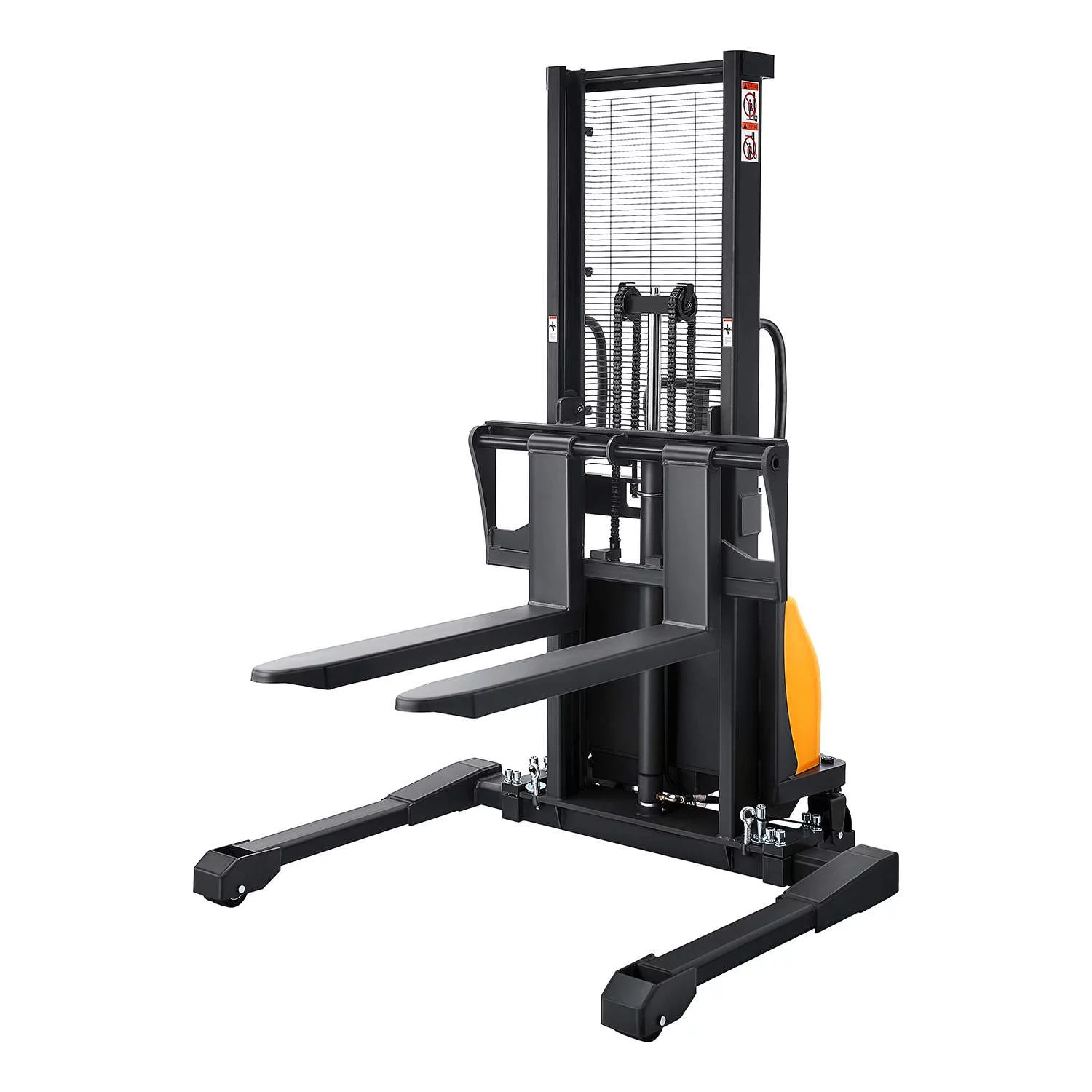 APOLLOLIFT 3300lb Cap. Semi-Electric Pallet Straddle Stacker with Adjustable Fork 98