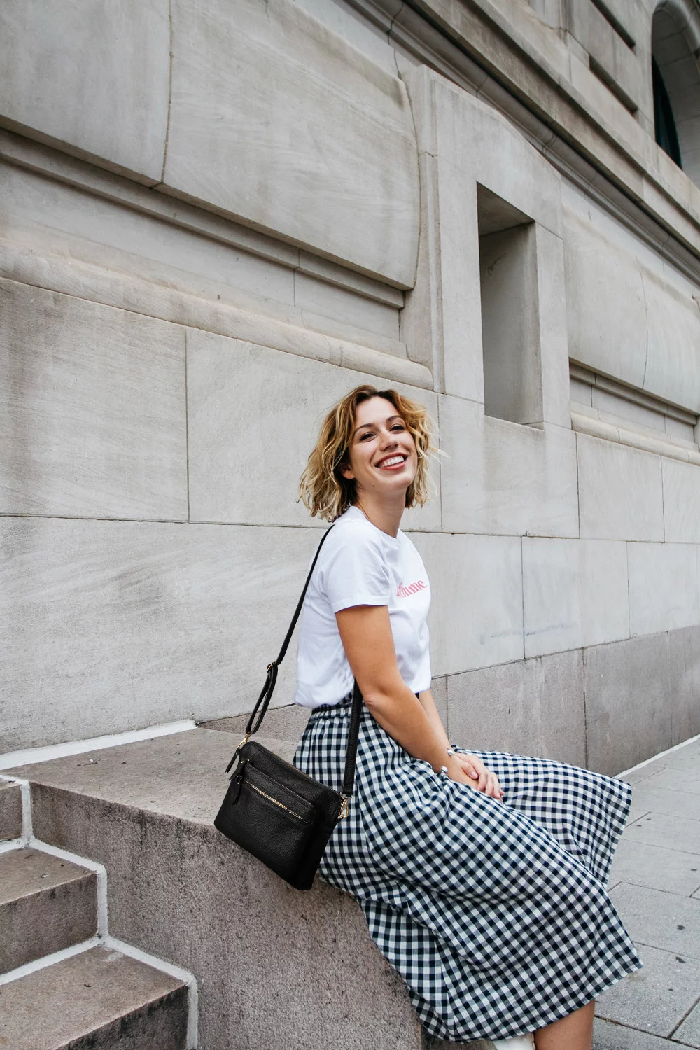 UTO Genuine Leather Crossbody Bags for Women Large Capacity Messenger Handbags Waterproof Shoulder Bag(Black)