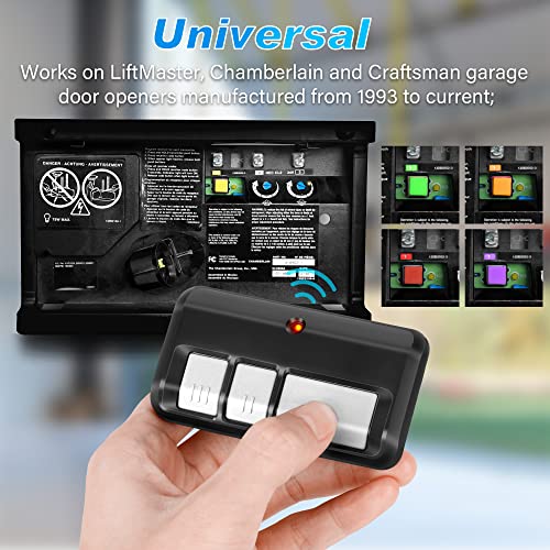 2 for Chamberlain LiftMaster Craftsman Garage Door Opener Remote 893LM 893Max 971LM Universal, Christmas Birthday Gifts for Men, Women, Dad, Husband