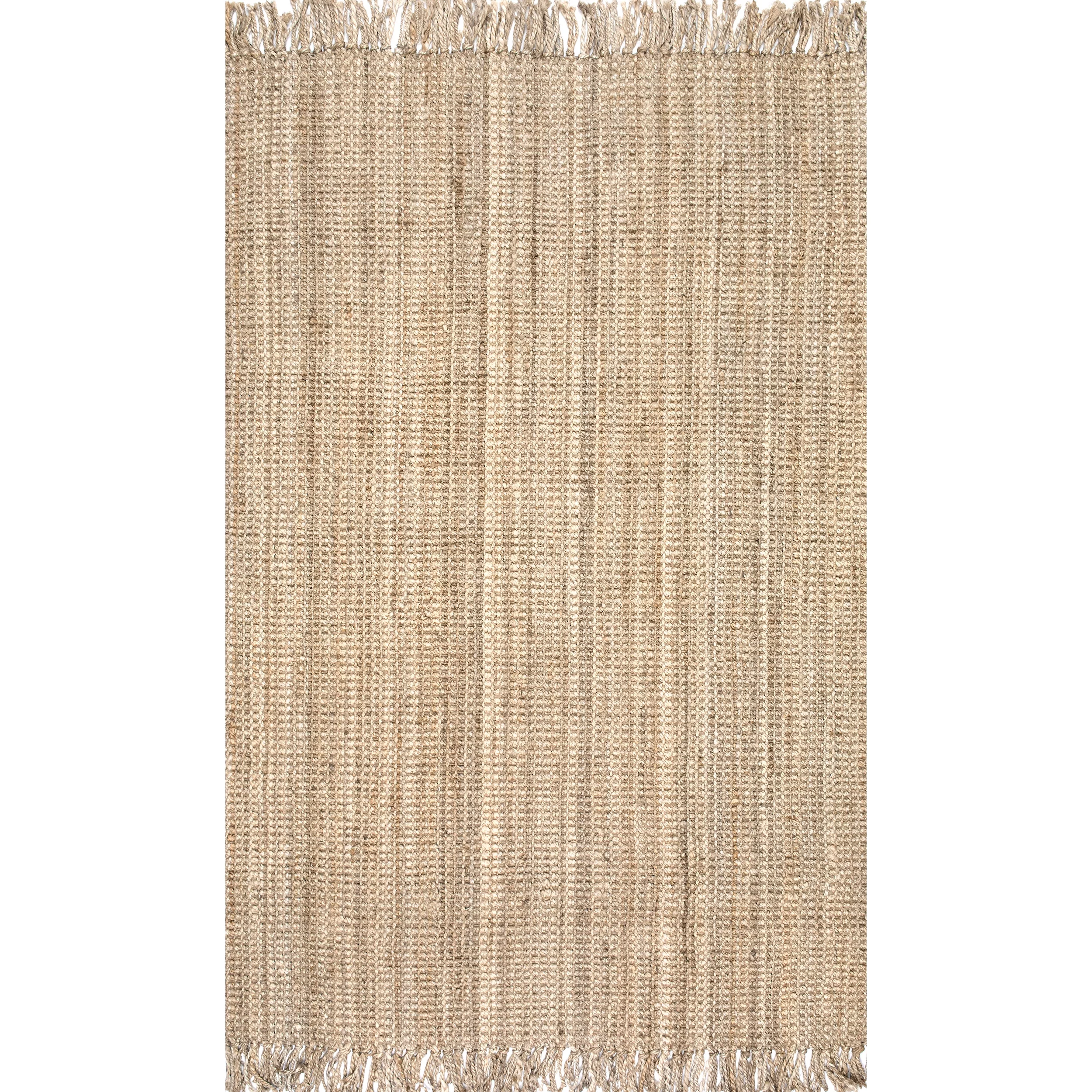 nuLOOM Daniela Farmhouse Chunky Jute Accent Rug, 2' x 3', Natural