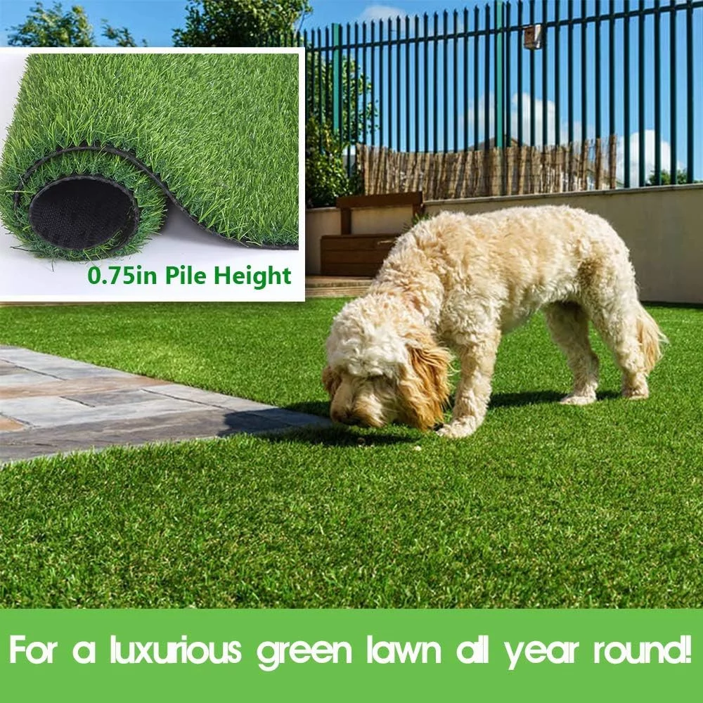 LITA Artificial Grass 12x15(180 Square FT),0.8in Pile Height Multi-Sizes Artificial Turf Outdoor Grass