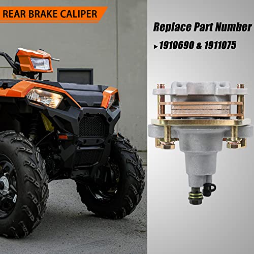 JDMSPEED New Rear Brake Caliper Replacement For Polaris Sportsman 400 450 500 600 700 800 With Pads