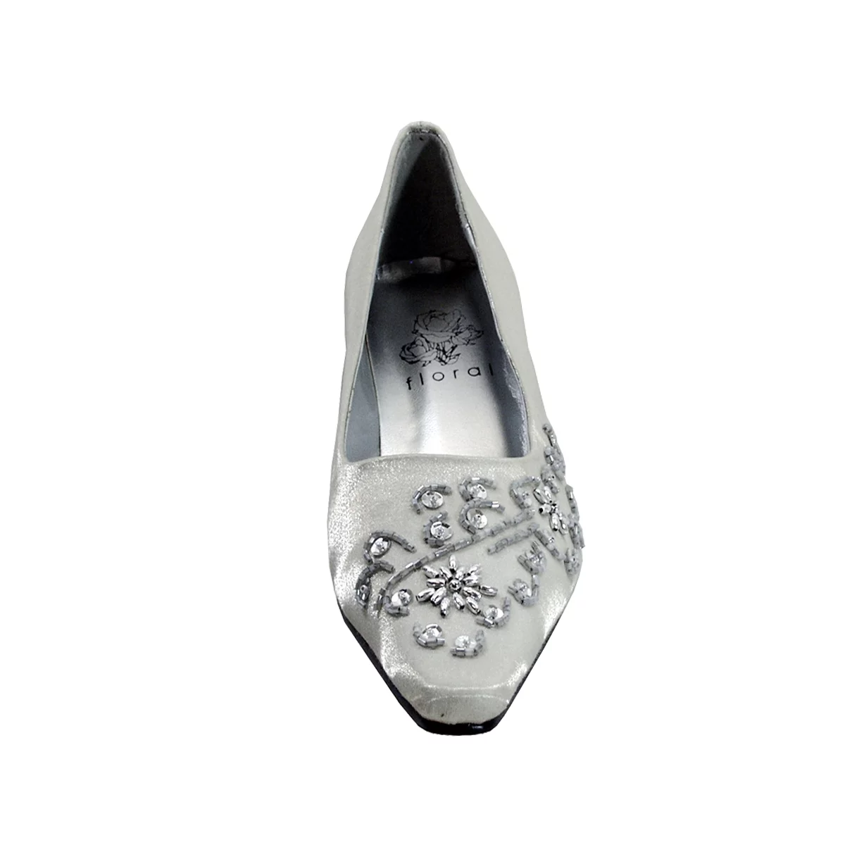 FLORAL Tala Women's Wide Width Dress Slip-On Pumps SILVER 9