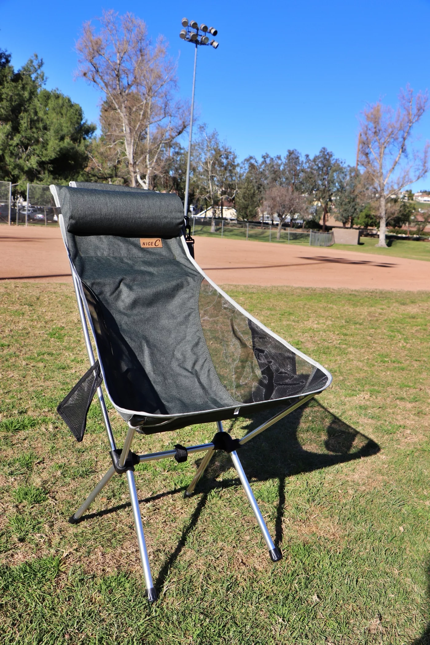 NiceC Ultralight High Back Folding Camping Chair, with Headrest, Outdoor, Backpacking Compact & Heavy Duty Outdoor, Camping, BBQ, Beach, Travel, Picnic, Festival with Carry Bag (2 Pack of Green)