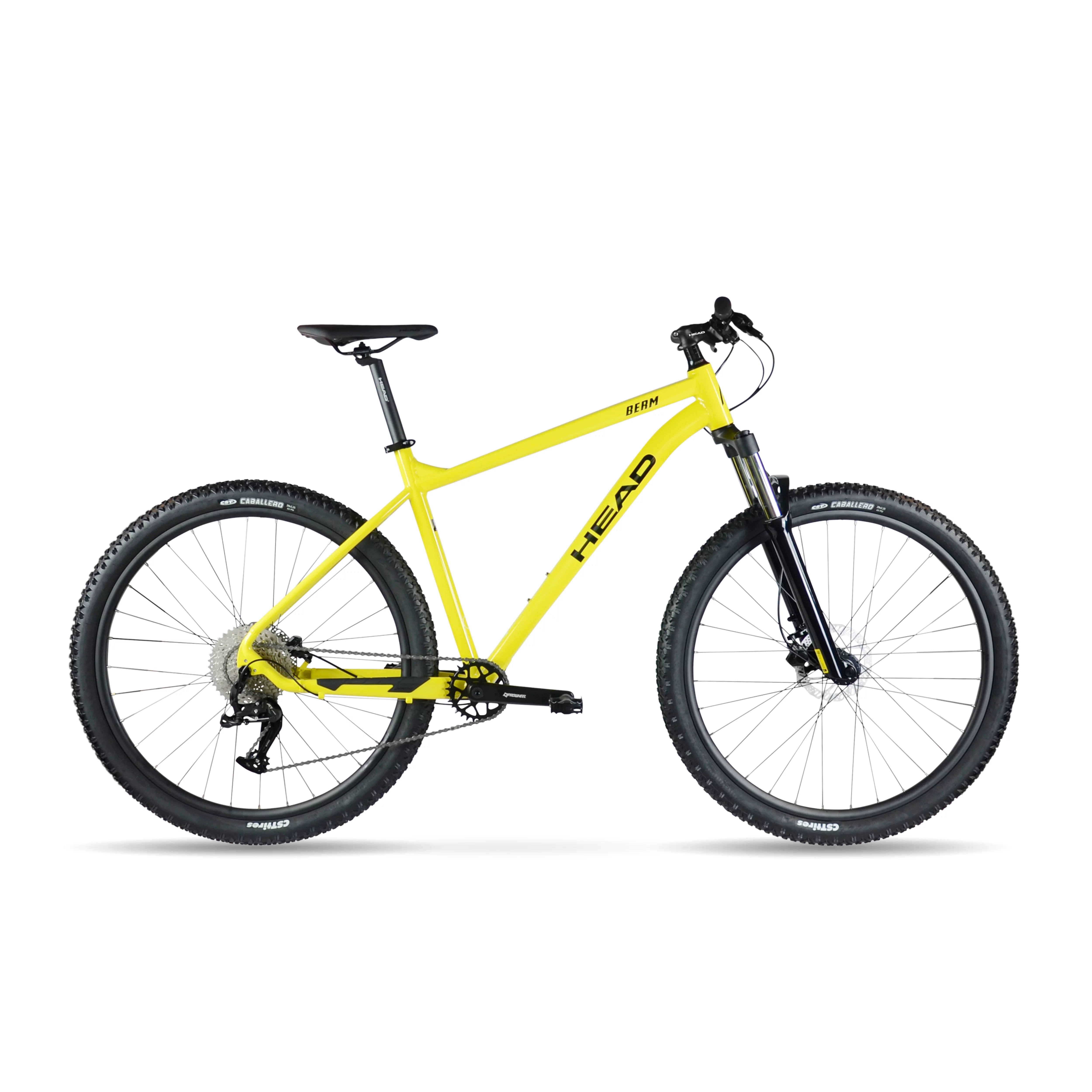 HEAD Berm L-Twoo A7 Alloy Mountain Bike, 29inch, Medium, Yellow
