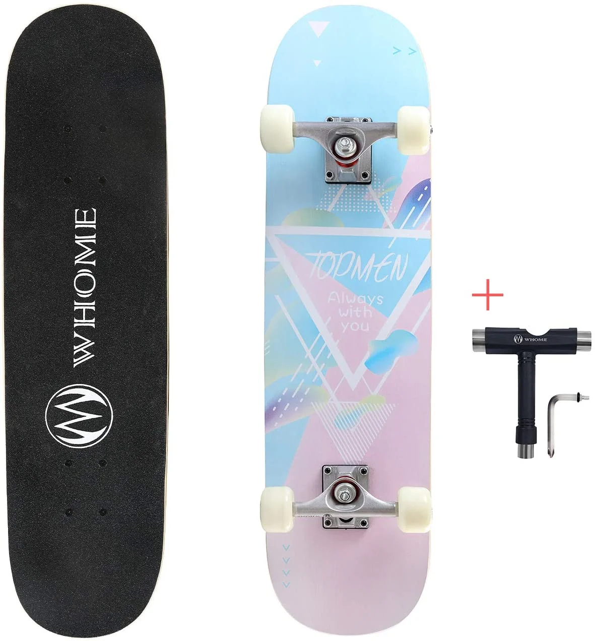 WHOME Pro Skateboard Complete for Adult Youth Kid and Beginner - 31