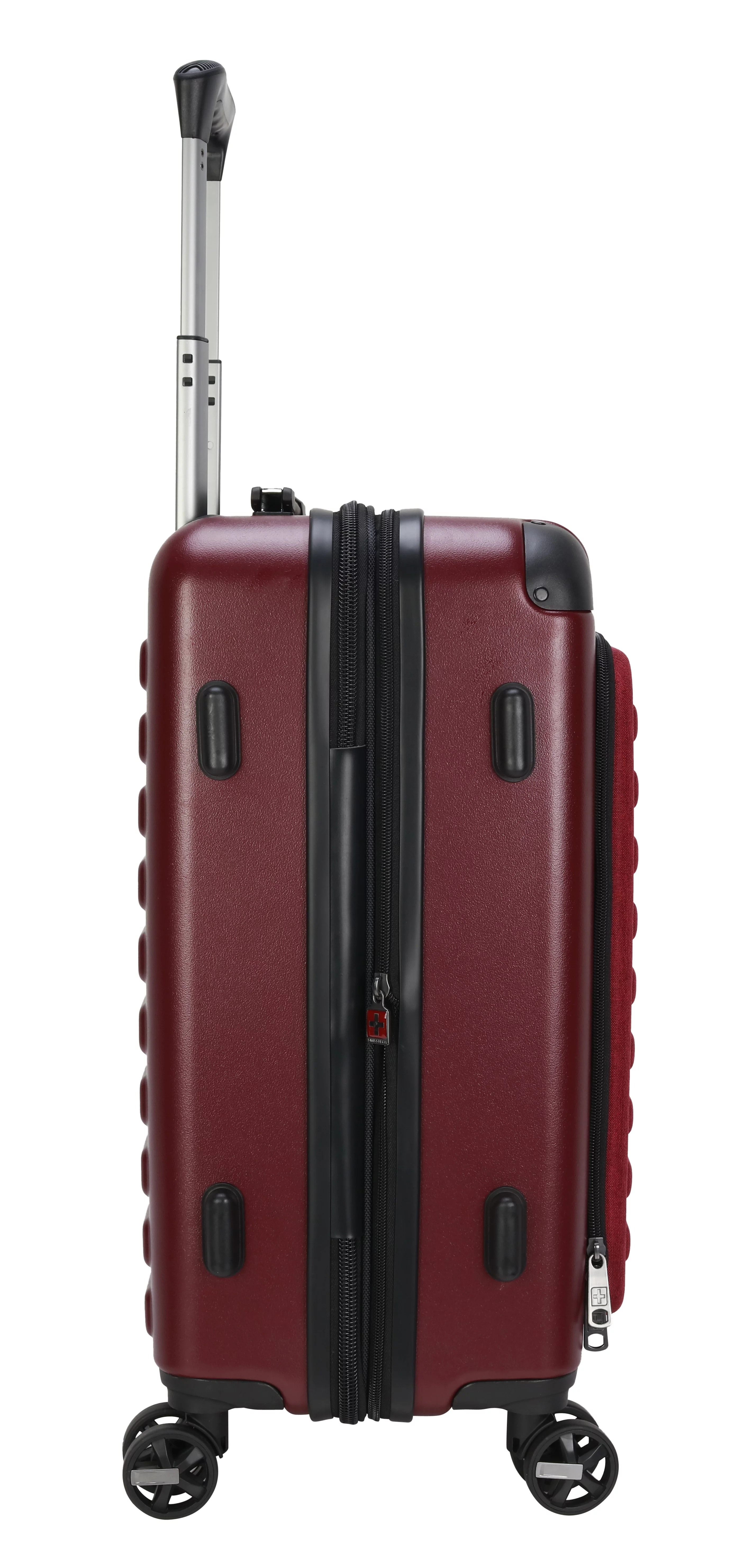 Swiss Tech Hybrid Luggage with Travel Backpack, 2 Piece Set, Merlot