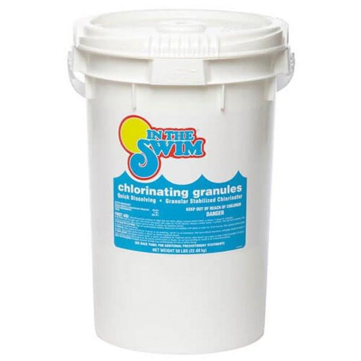 In The Swim Sodium Dichlor Chlorine Shock Granules for Sanitizing Swimming Pools – Fast Dissolving, pH Balanced Sanitizer - 56% Available Chlorine, 99% Sodium-Dichlor – 40 Pound C4045