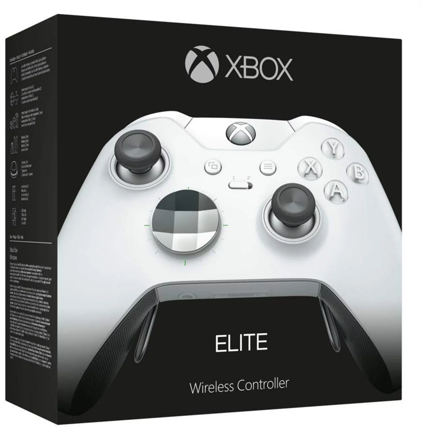 Microsoft Xbox Elite Wireless Controller - Special Edition - gamepad - wireless - white - for PC, Microsoft Xbox One