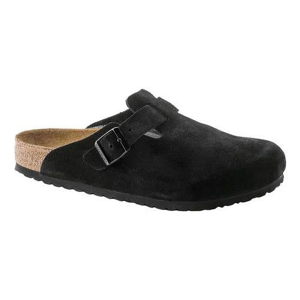 Birkenstock Boston Suede with Soft Footbed