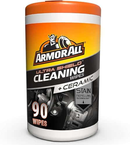 Armor All Protectant, Glass and Cleaning Wipes, Wipes for Car Interior and Car Exterior, 30 Count Each (Pack of 3)