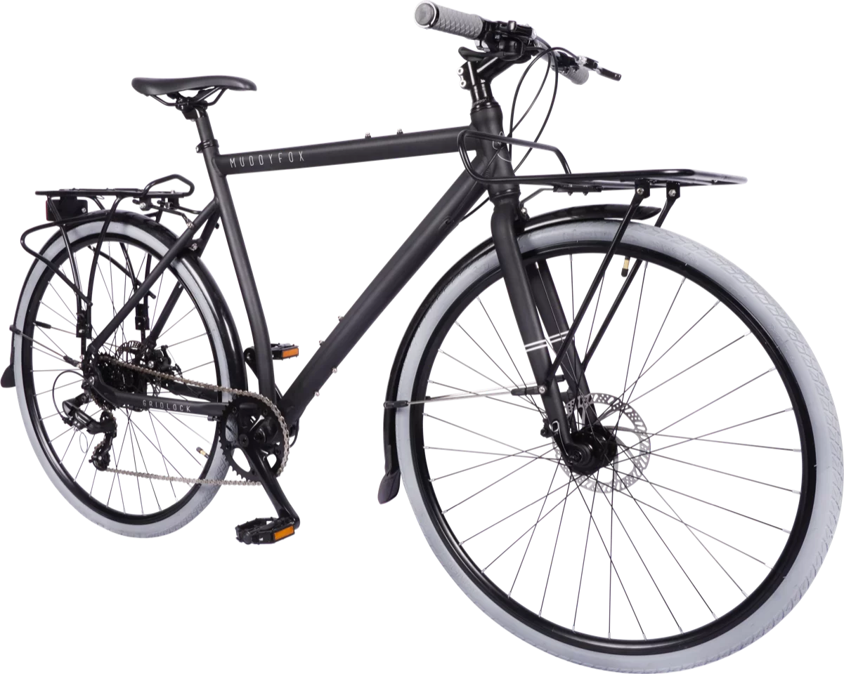 Muddy Fox Gridlock Equipped Urban Bike, 700c, Black
