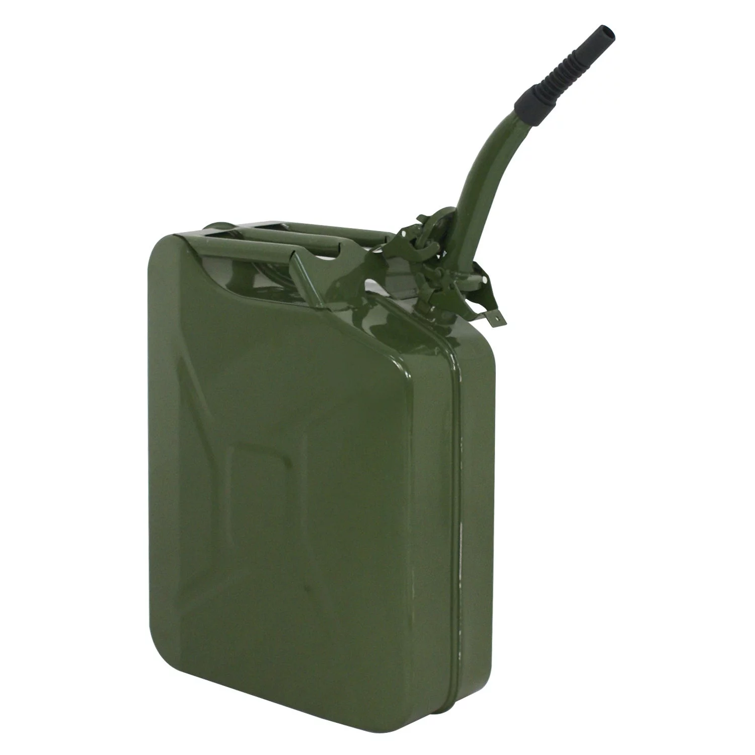 ZENY 5 Gallon 20 Liter Gas Jerry Can Fuel Steel Tank Military Green Style Storage, 2 Pieces