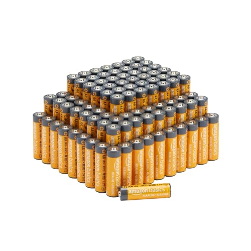 Amazon Basics 20-Pack AA Alkaline High-Performance Batteries, 1.5 Volt, 10-Year Shelf Life