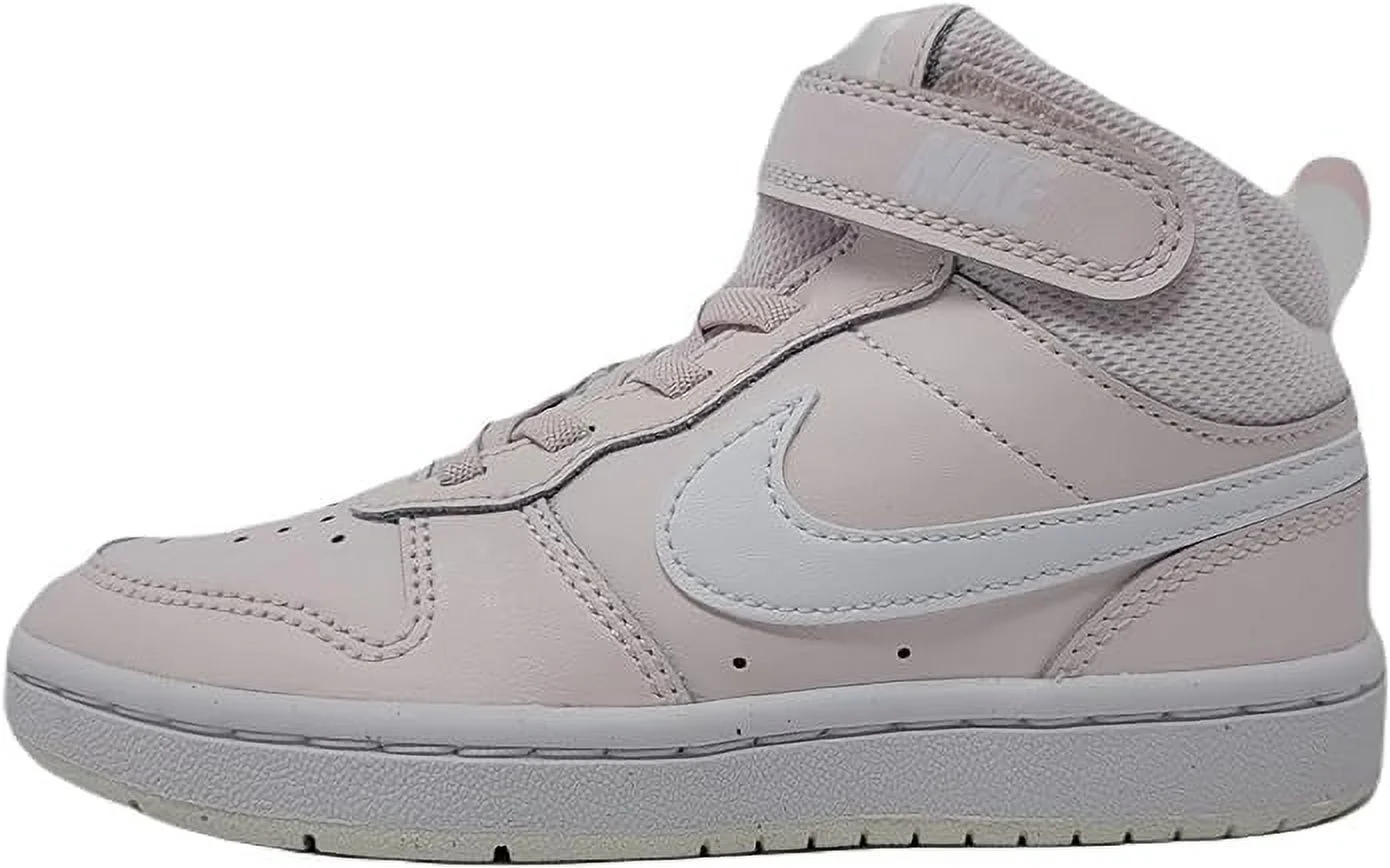Nike Court Borough Mid 2 Boot PS, Pearl Pink/White-Summit White, 2.5 M US