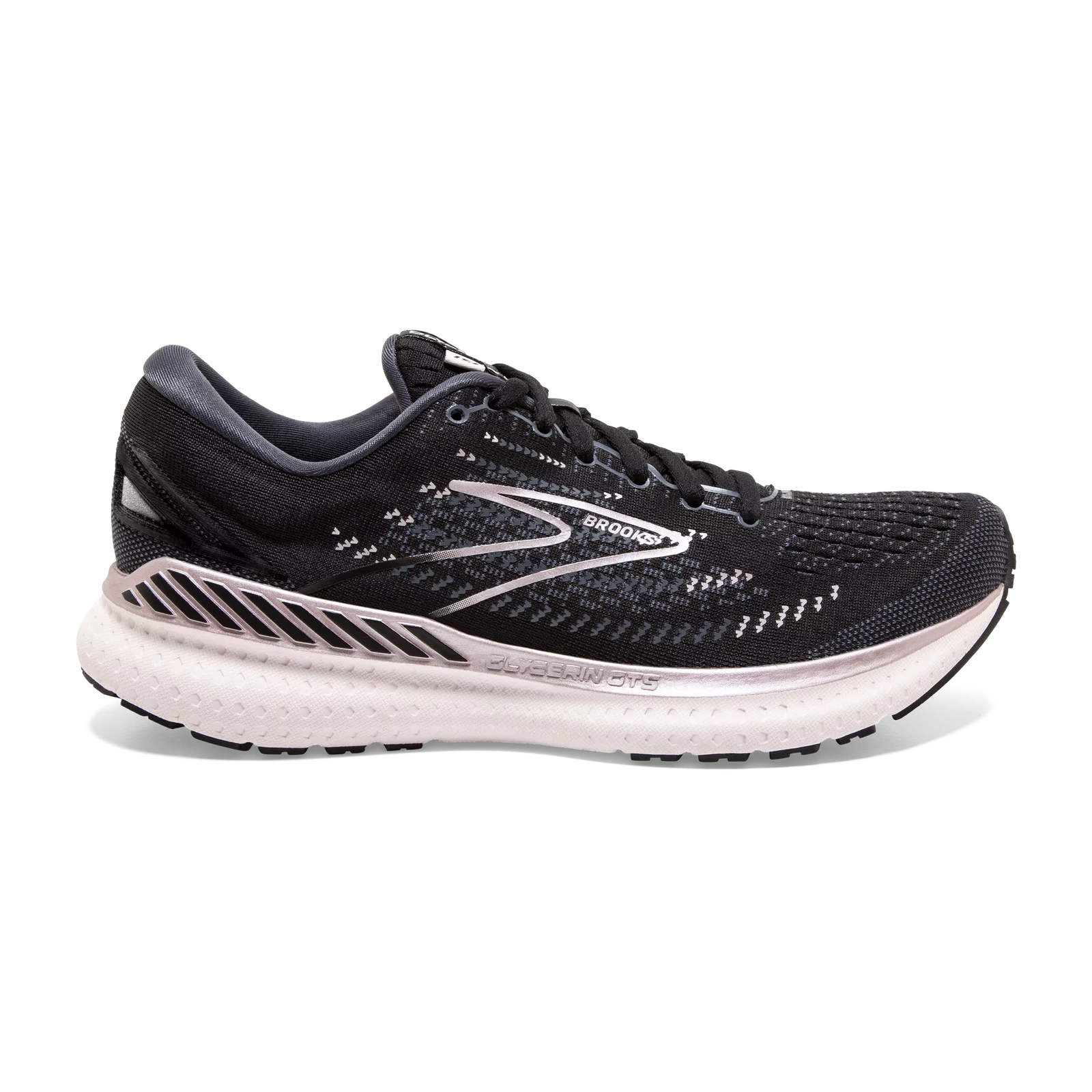 Brooks Women's Glycerin GTS 19 Running Shoe (Transcend) - Black/Ombre/Metallic - 6.5 B (M)