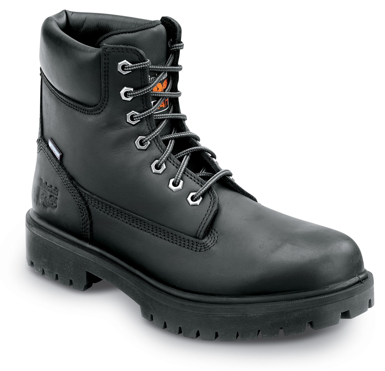 Timberland PRO  6IN Direct Attach Men's, Black, Steel Toe, EH, MaxTRAX Slip Resistant, WP Boot  (9.5 W)