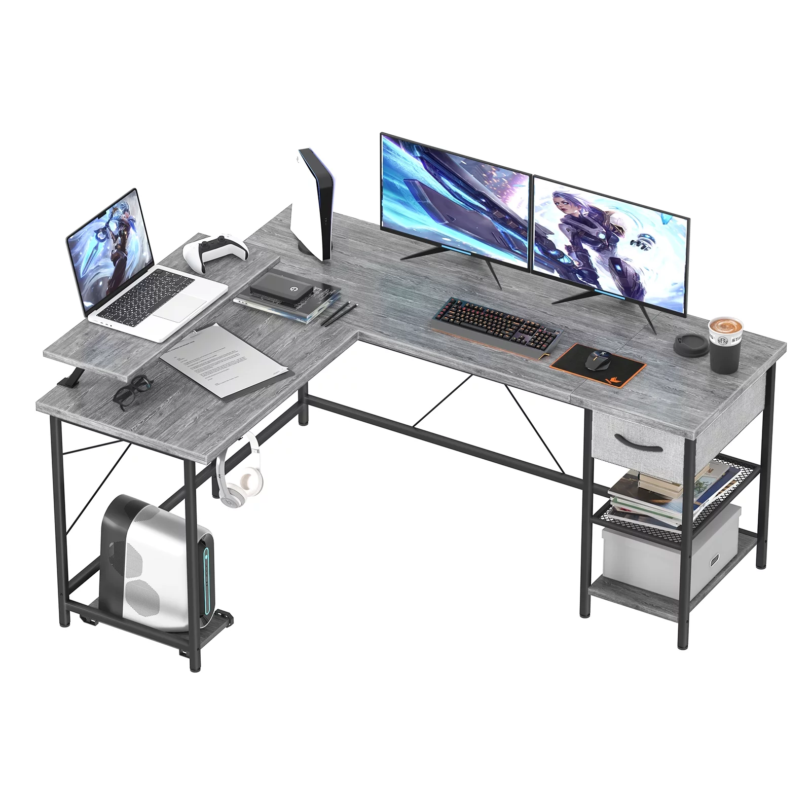 LISUEYNE L Shaped Desk,54