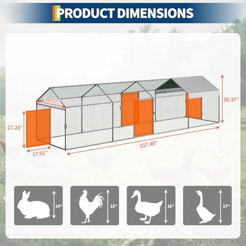 Large Metal Chicken Coop, 160