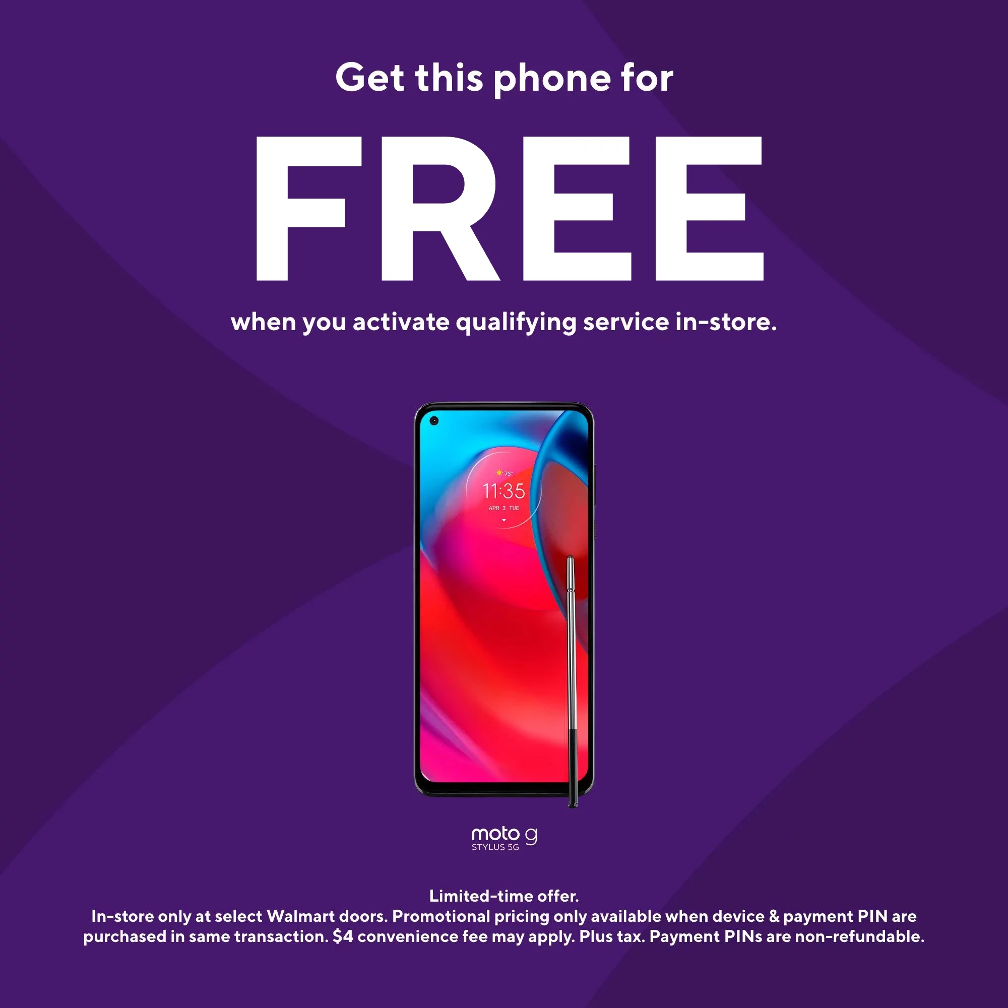 Metro by T-Mobile Motorola Moto G Stylus 5G, 128GB, Green - Prepaid Smartphone