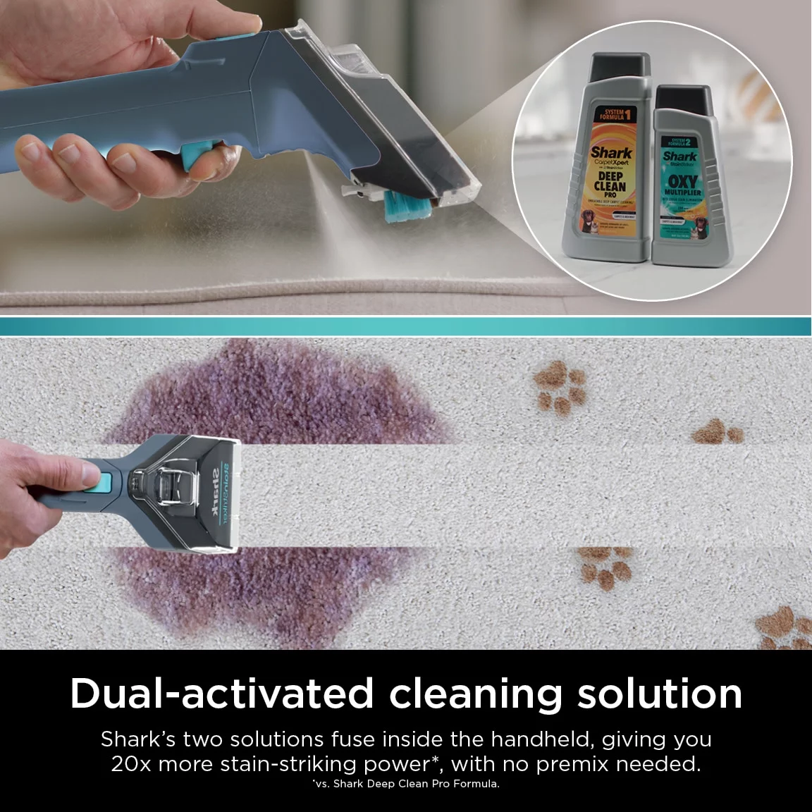 Shark StainStriker Portable Carpet & Upholstery Cleaner, for Use on Carpets, Area Rugs, Couches, Upholstery, Cars & More, Navy, PX200