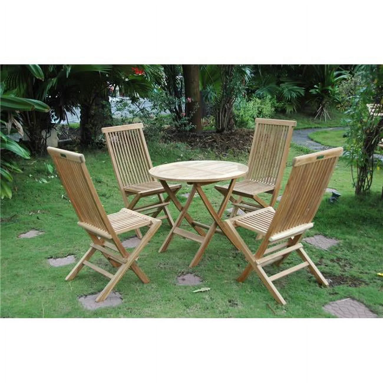 31 in. Windsor Round Picnic Folding Table