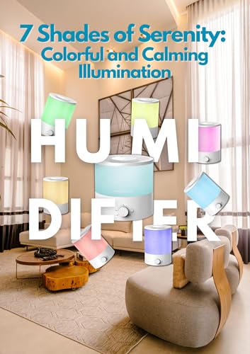 MegaWise Ultrasonic Cool Mist Humidifier SK7620-1.5L Capacity, Whisper-Quiet Operation, Adjustable Mist Output, Auto Shut-Off - Ideal for Home, Office, Baby Room, and Bedroom