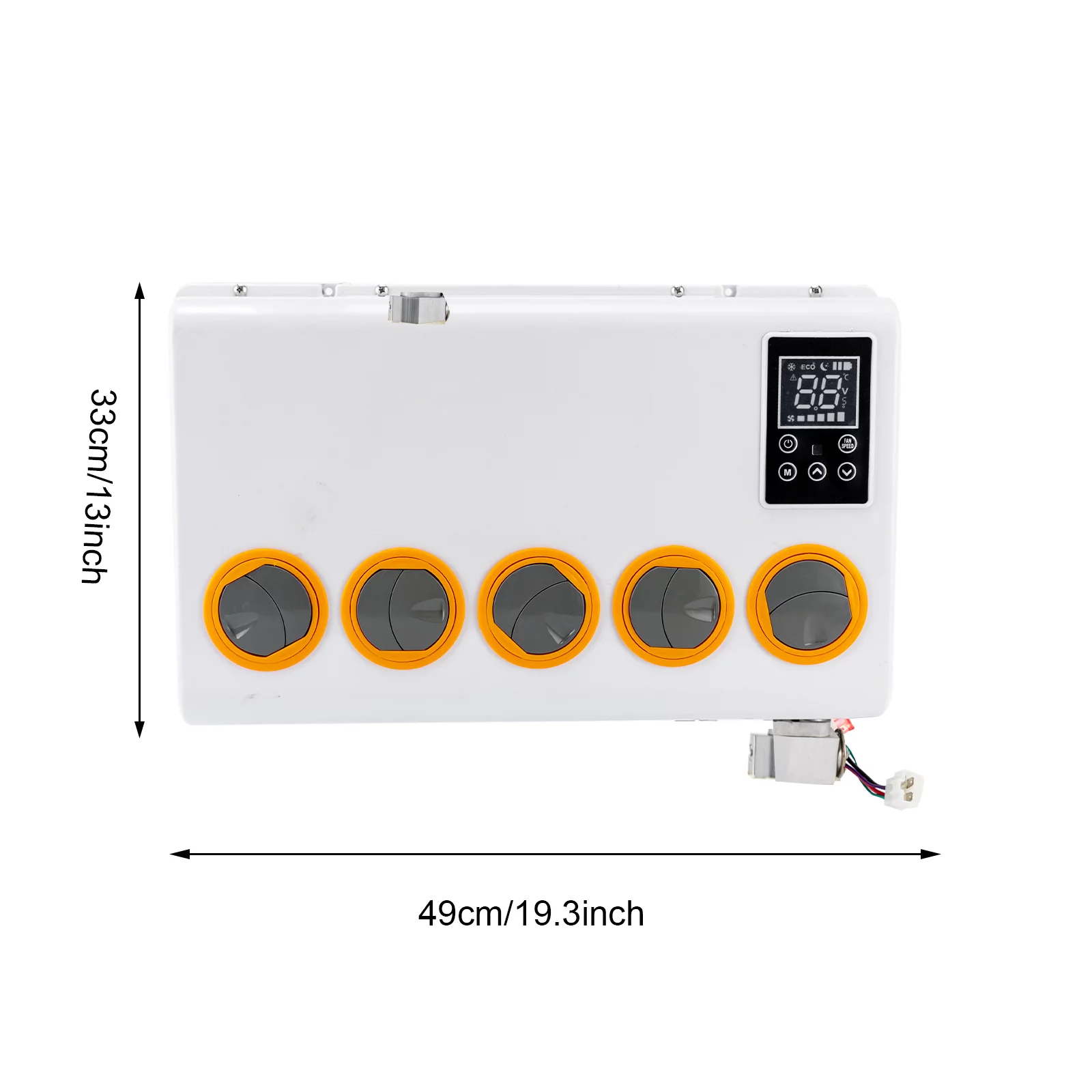 Miumaeov 24V Truck Cab Air Conditioner Split Hanging Split AC Kit Split Truck Car Conditioning System Kit 3400-10238BTU