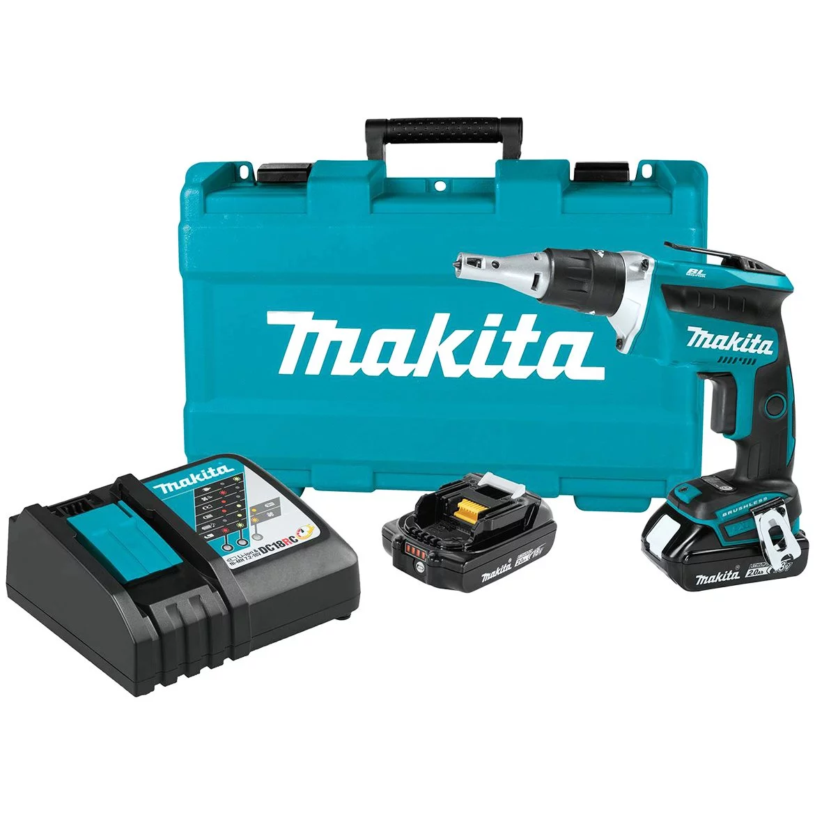 MAKITA XSF03R 18V LXTÂ® Compact Brushless Drywall Screwdriver Kit