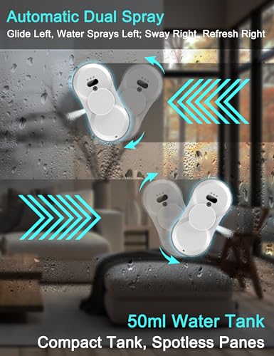 Window Cleaning Robot Outdoor Window Cleaner Tool Cleaner Robot with Dual Spray HCR-18