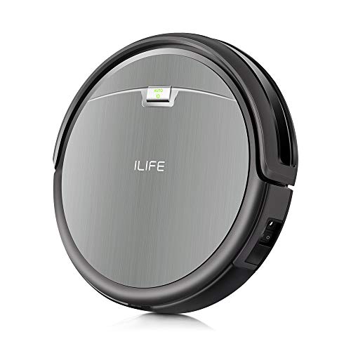 ILIFE V2 Robot Vacuum Cleaner, Tangle-Free Suction, 120 Mins Runtime, Schedule Cleaning, Slim, Quiet, Self-Charging Robotic Vacuum Cleaner, Ideal for Pet Hair and Hard Floors